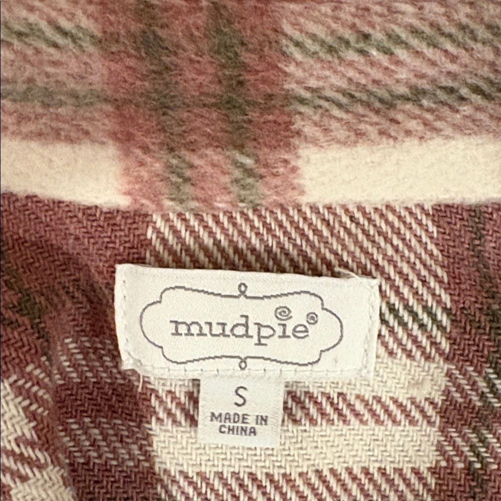 Mud Pie Highland Plaid Womens Oversized Shacket Size S - Picture 8 of 10